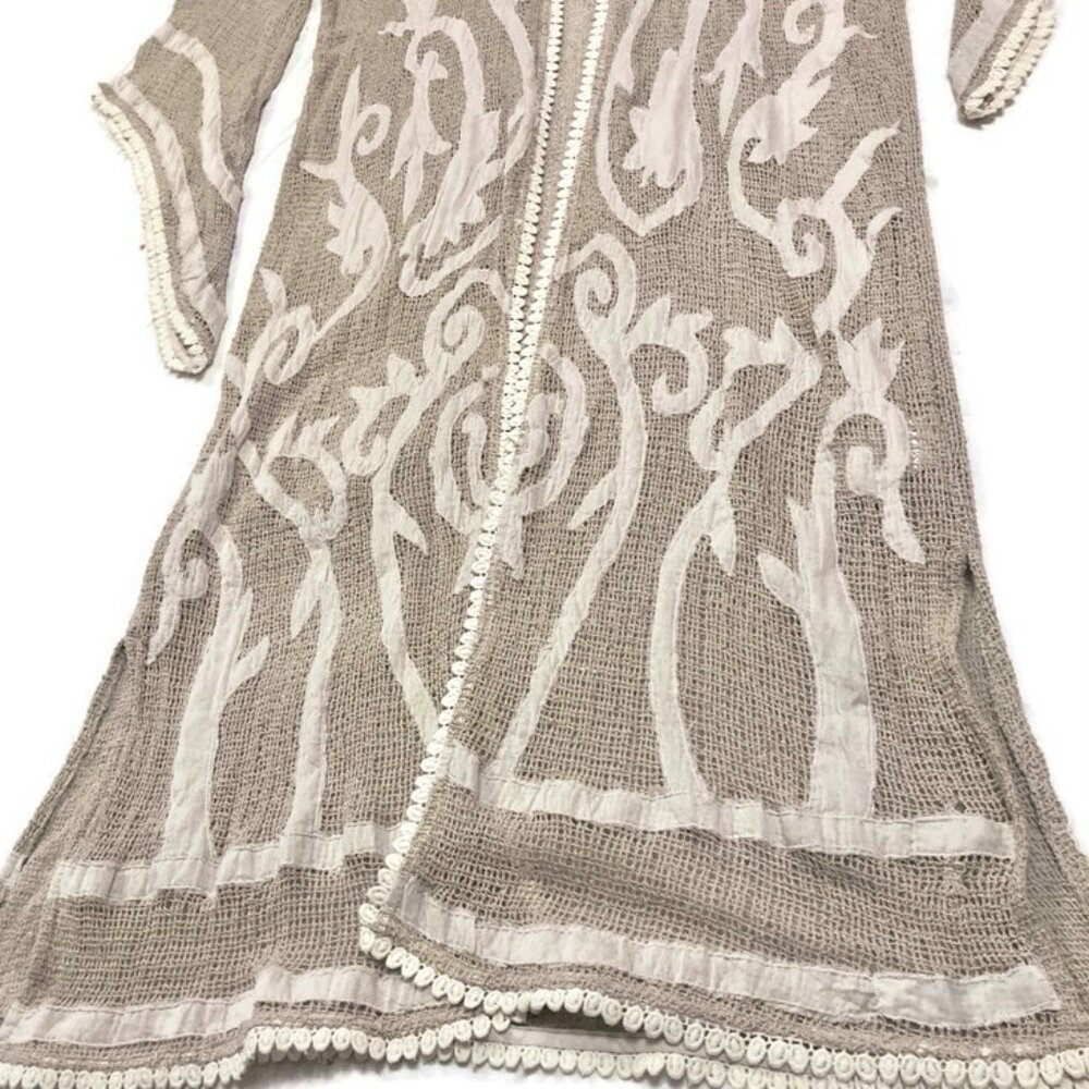 Muche Et Muchette Anthropologie duster robe kimono crochet lace wizard angel slv - Picture 5 of 6